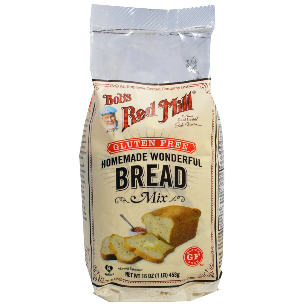 Bob's Red Mill, תערובת לחם נפלאה תוצרת בית, ללא גלוטן, 16 אונקיות (453 גרם)
