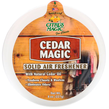 Citrus Magic, Cedar Magic, ambientador sólido, 8 oz (227 g)