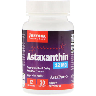 Jarrow Formulas, Astaxanthine, 12 mg, 30 gélules