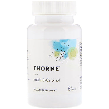Thorne Research, indol-3-carbinol, 60 cápsulas