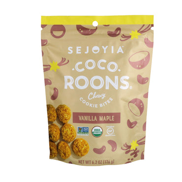 Sejoyia Foods, Coco-Roons, bouchées de biscuits moelleux, érable vanille, 6,2 oz (176 g)