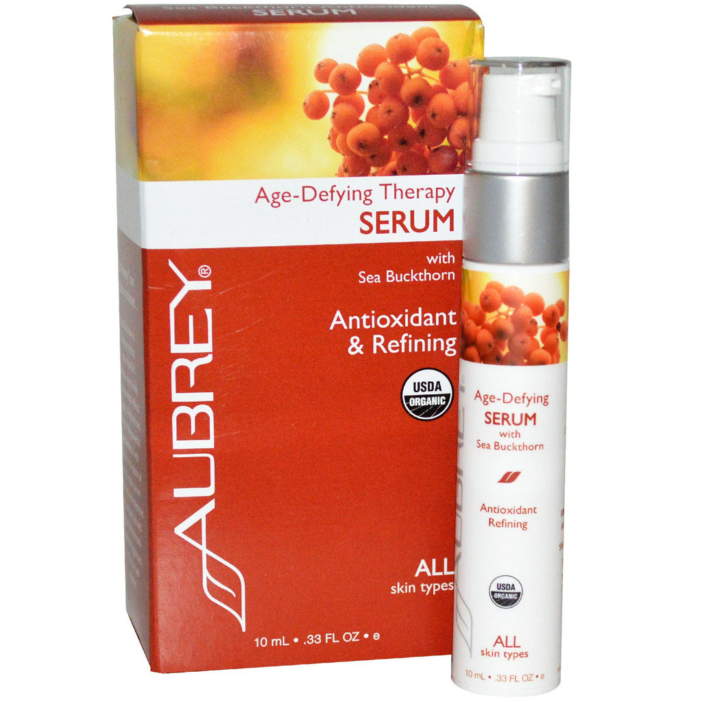 Aubrey s, Age Defying Therapy Serum, 0.33 fl oz (10 מ"ל)