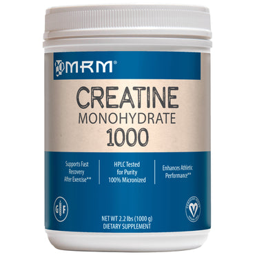 MRM, creatina monoidrato 1000, 2,2 libbre (1000 g)