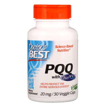 Doctor's Best, Melhor PQQ, 20 mg, 30 Cápsulas Vegetais