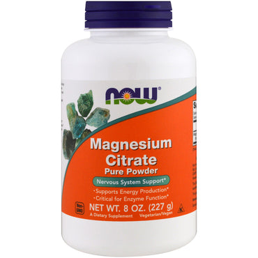 Now Foods, Magnesium Citrate Pure Powder, 8 oz (227 g)