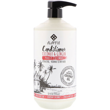 Noix de coco quotidienne, après-shampooing, hydratant, cheveux normaux à secs, purement noix de coco, 32 fl oz (950 ml)
