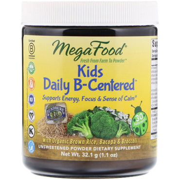 MegaFood, Kids Daily B-gecentreerd, 1,1 oz (32,1 g)