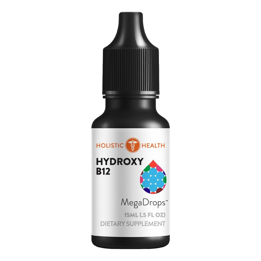 בריאות הוליסטית HYDROXY B12 MEGA DROPS™ 15 מ"ל (0.5 FL oz)