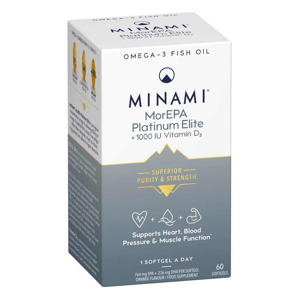 Minami MorEPA Platinum + ויטמין D3 - 60 ג'לים רכים