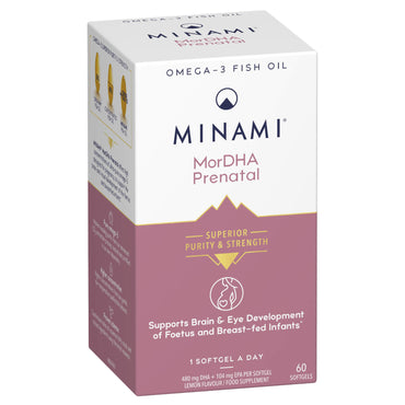 Minami, Mordha pränatales Omega-3-Fischöl – 60 Kapseln