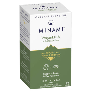Minami, VeganDHA Omega-3 Fish Oil - 60 Capsules
