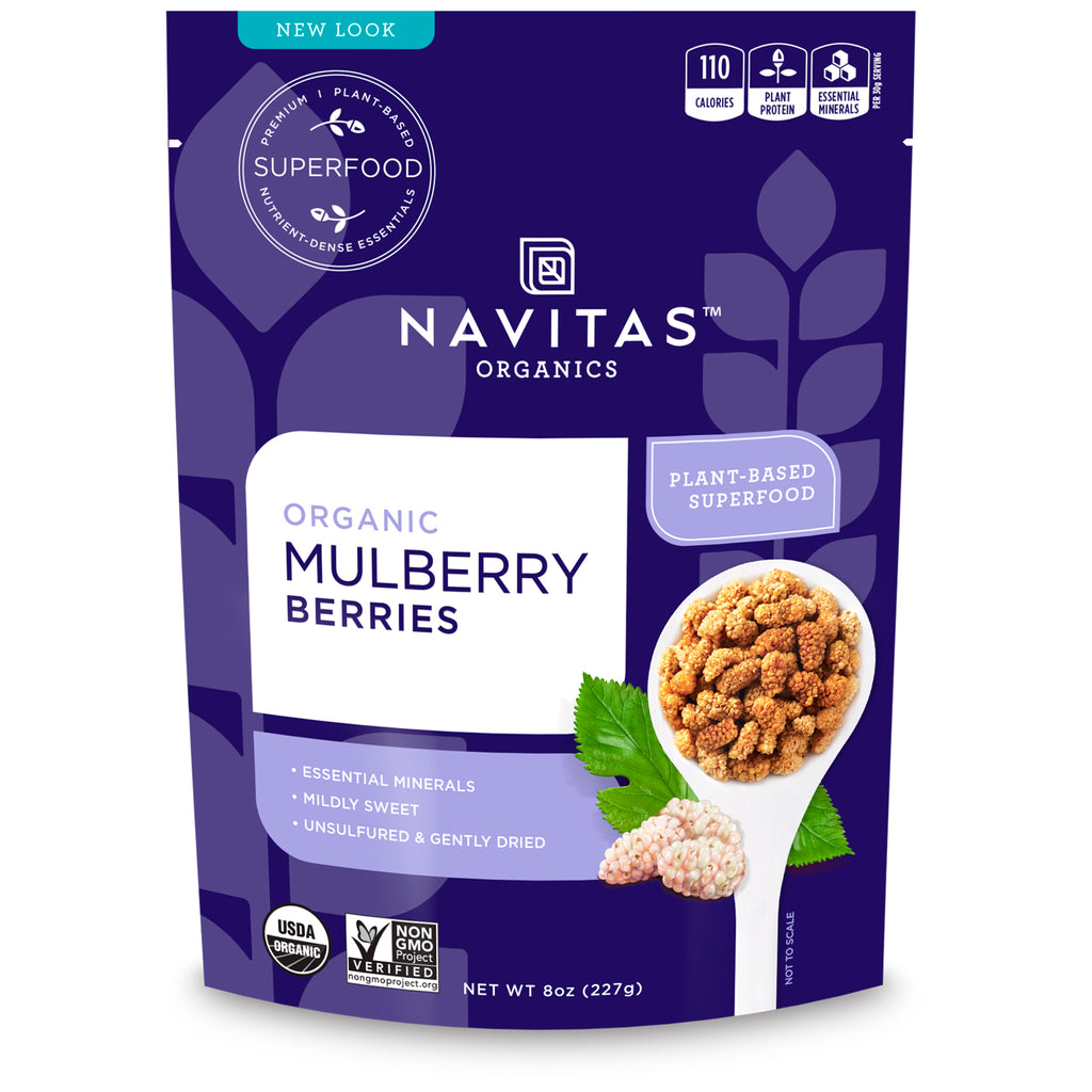 Navitas s, , Mulberry Berries, 8 oz (227 g)