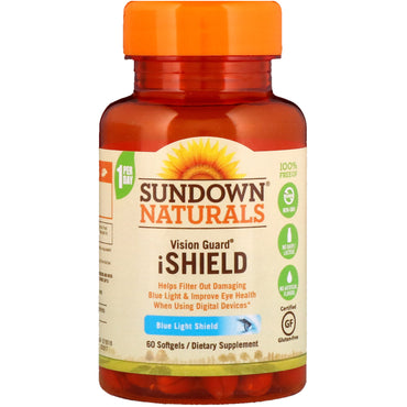 Sundown Naturals, Vision Guard iShield, 60 Softgels