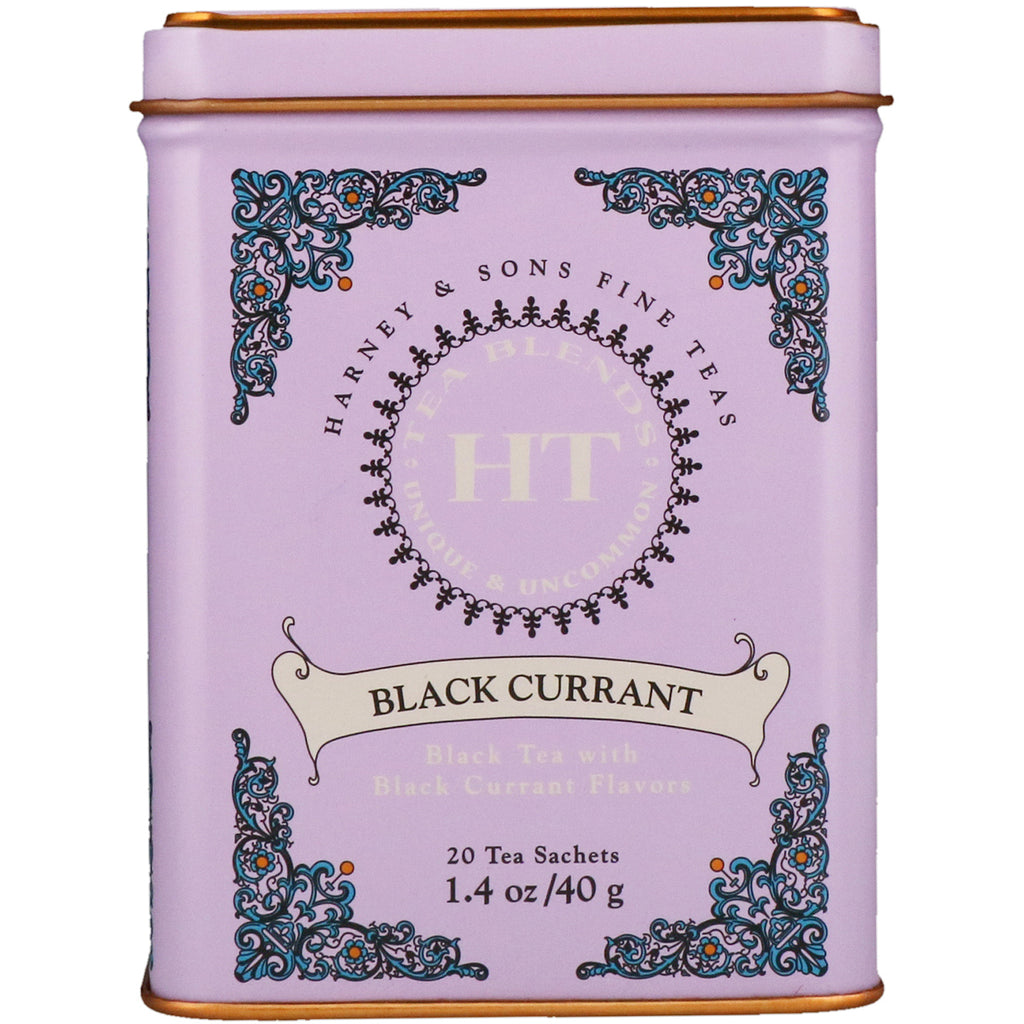 Harney & Sons, Black Currant Tea, 20 Tea Sachets, 1.4 oz (40 g)