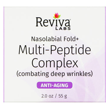 Reviva Labs, Piega nasolabiale+, Complesso multipeptidico, 2 oz (55 g)