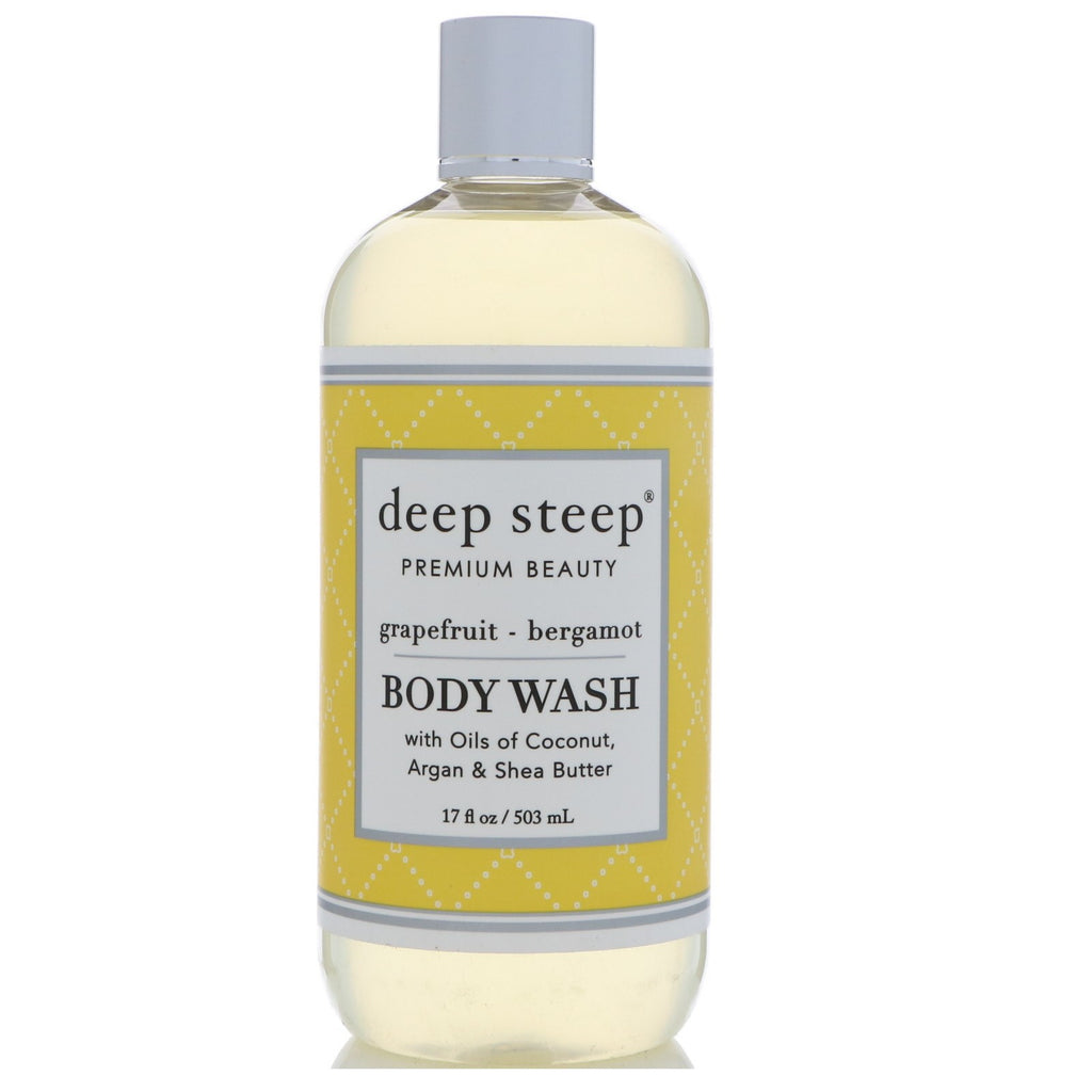Deep Steep, Body Wash, Grapefrugt - Bergamot, 17 fl oz (503 ml)