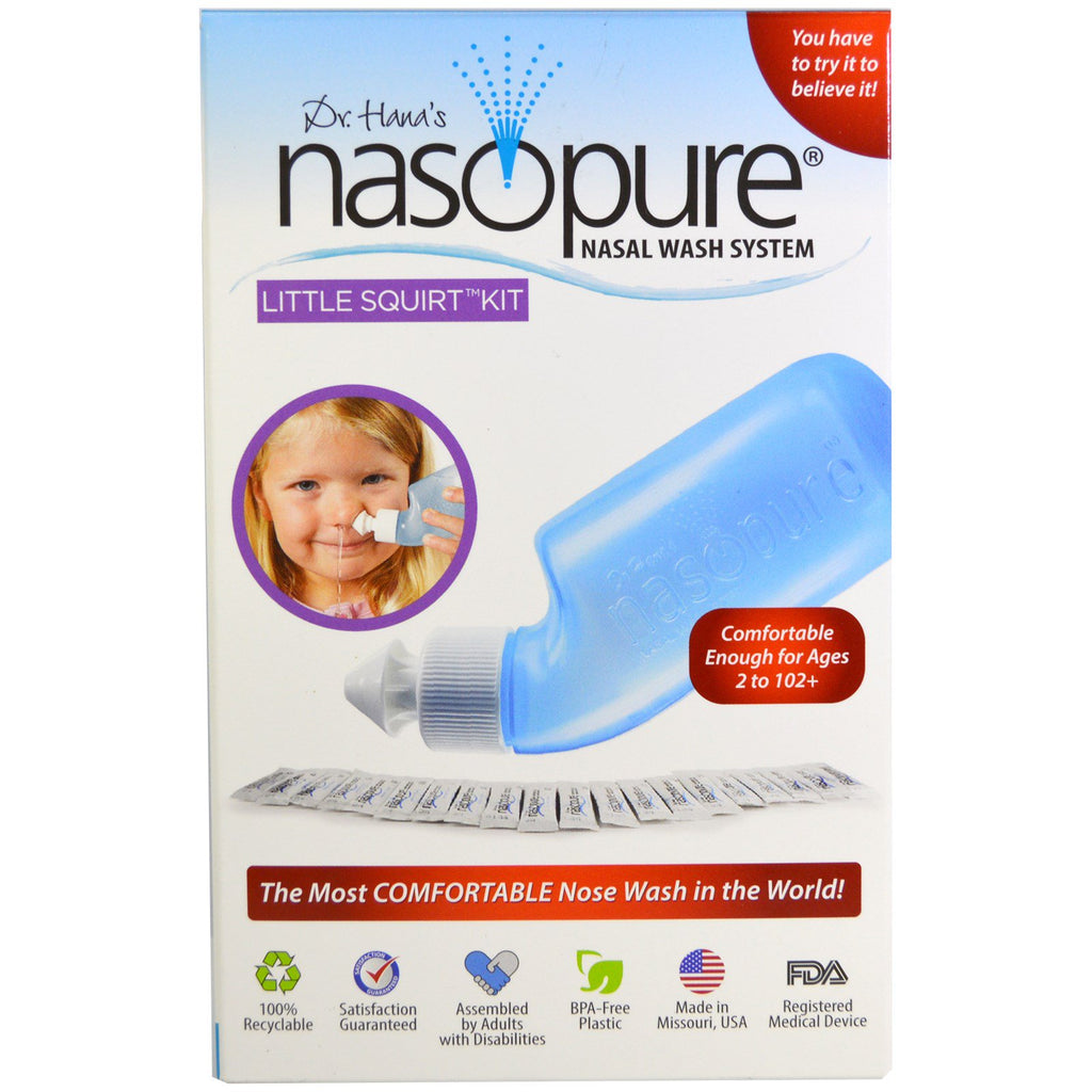 Sistema di lavaggio nasale Nasopure kit piccolo squirt 1 kit