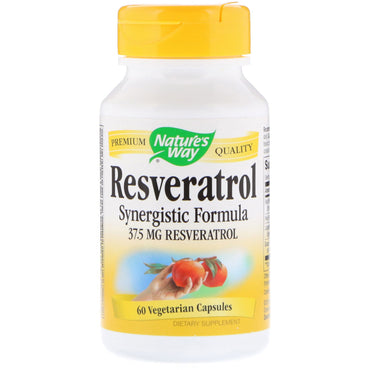 Nature's Way, Resveratrol, 37,5 mg, 60 cápsulas vegetarianas