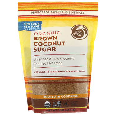 Big Tree Farms,  Brown Coconut Sugar, 1 lb (454 g)