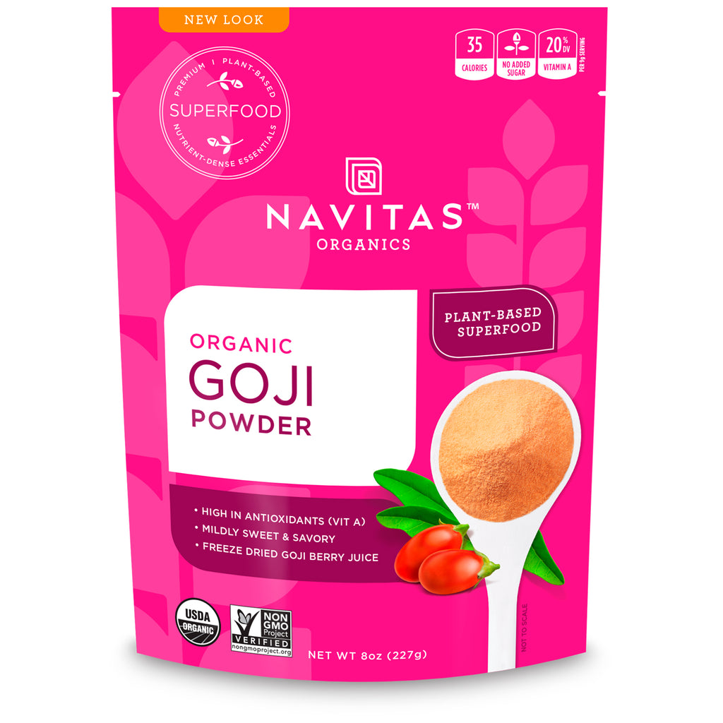 Navitas s, , Goji Powder, 8 oz (227 g)