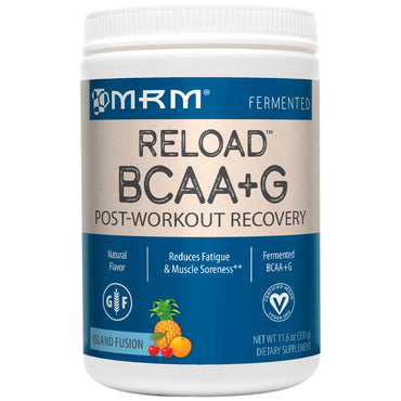 MRM, BCAA+G Reload, Post-Workout Recovery, Island Fusion, 11.6 oz (330 g)