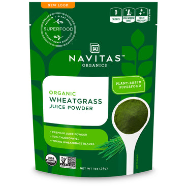Navitas s, Proszek z soku z trawy pszenicznej, 1 uncja (28 g)