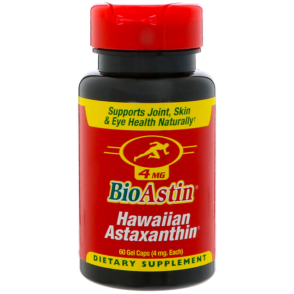 Nutrex Hawaii, BioAstin, Astaxantina Havaiana, 4 mg, 60 Cápsulas de Gel