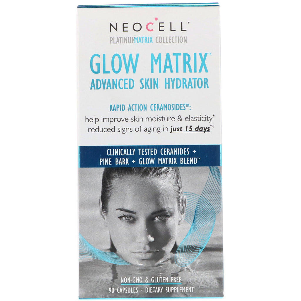 Zaawansowany nawilżacz do skóry Neocell Glow Matrix 90 kapsułek