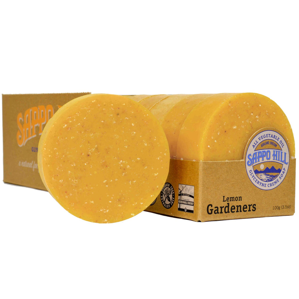 Sappo Hill, Savon crème à la glycérine, Jardiniers au citron, 12 barres, 3,5 oz (100 g) chacune