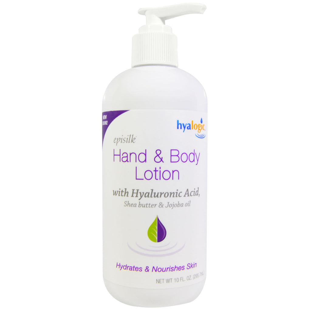 Hyalogic LLC, Episilk, Hand & Body Lotion with Hyaluronic Acid, 10 fl oz (295.7 ml)