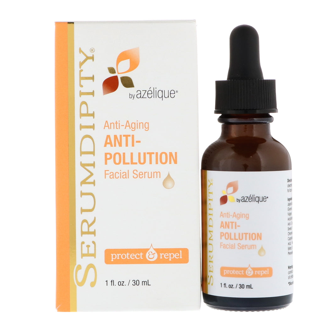 Azelique, Serumdipity, Antienvelhecimento e Antipoluição, Sérum Facial, 30 ml (1 fl oz)