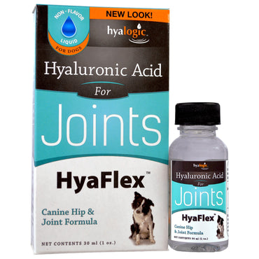 Hyalogic LLC, Acide hyaluronique, HyaFlex, pour chiens, 1 oz (30 ml)