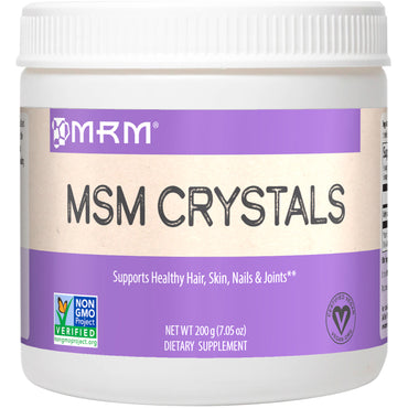 MRM, cristales de MSM, 200 g (7,05 oz)