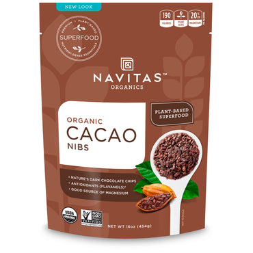 Navitas s, Nibs de Cacau, 454 g (16 onças)