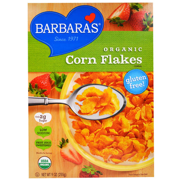 Barbara's Bakery, Corn Flakes korn, 9 oz (255 g)