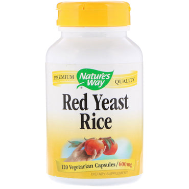 Nature's Way, Levadura de arroz roja, 600 mg, 120 cápsulas vegetarianas