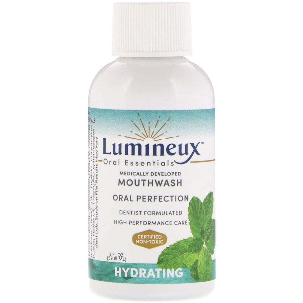 Apa de gură hidratantă Oral Essentials Lumineux dezvoltată medical 2 fl oz (59,15 ml)