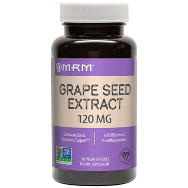 MRM, druvkärneextrakt, 120 mg, 100 veganska kapslar