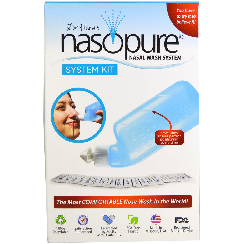 Kit de sistema de lavagem nasal Nasopure 1 kit