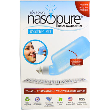 Kit de système de lavage nasal Nasopure 1 kit