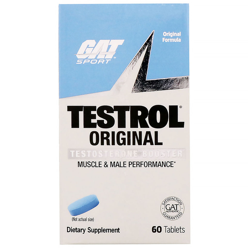 Gat, oryginalny testrol, booster testosteronu, 60 tabletek
