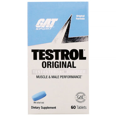 GAT, Testrol Original, potenciador de testosterona, 60 tabletas