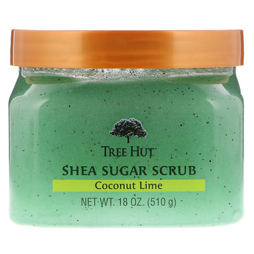 Træhytte, Shea Sugar Scrub, Coconut Lime, 18 oz (510 g)