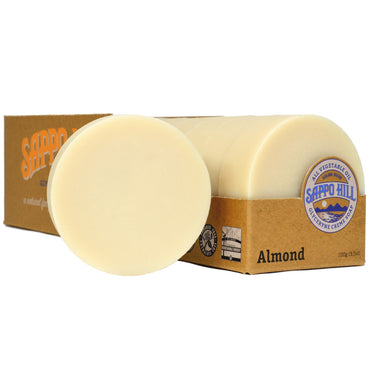 Sappo Hill, Glyceryne Cream Soap, Mandel, 12 barer, 3,5 oz (100 g) hver