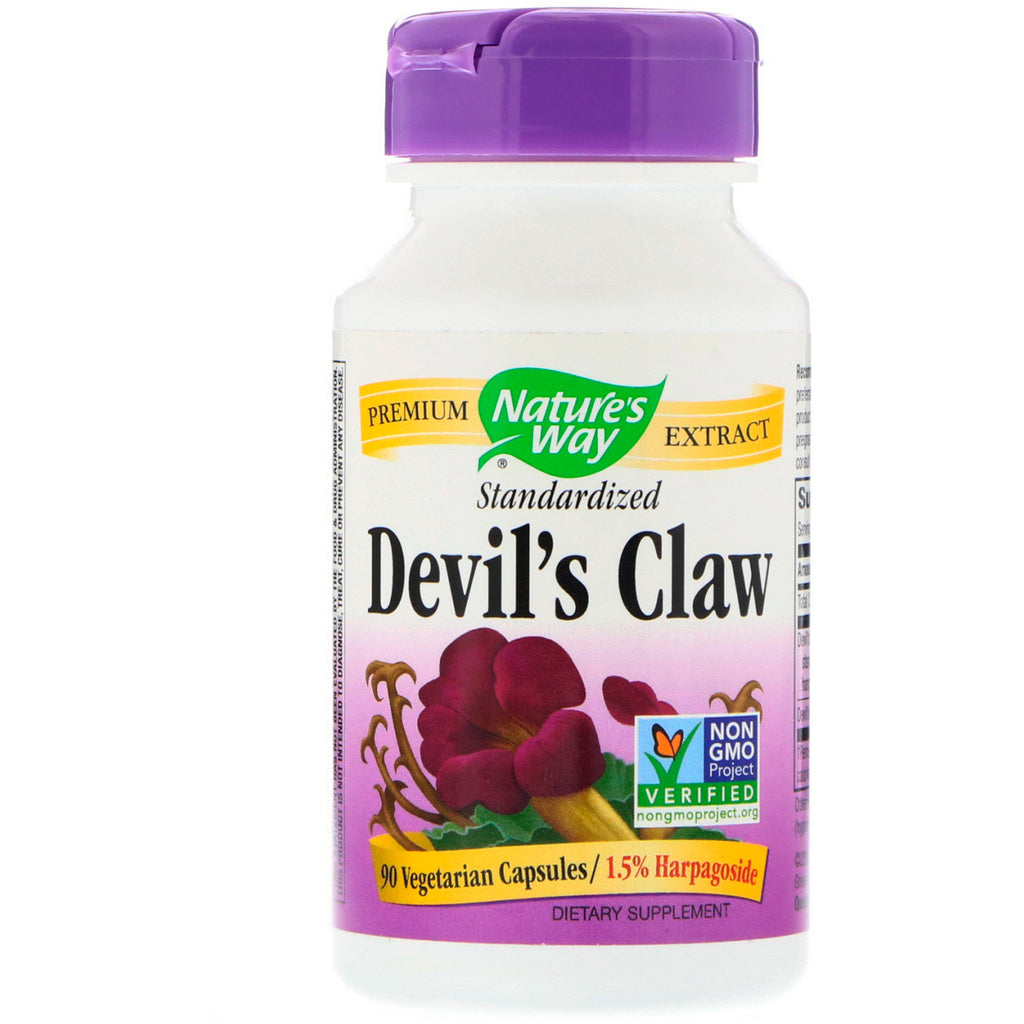 Nature's Way, Devil's Claw, Standardized, 90 Vegetarian Capsules