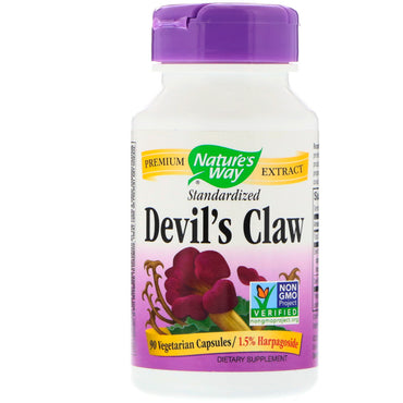 Nature's Way, Devil's Claw, Standardized, 90 Vegetarian Capsules