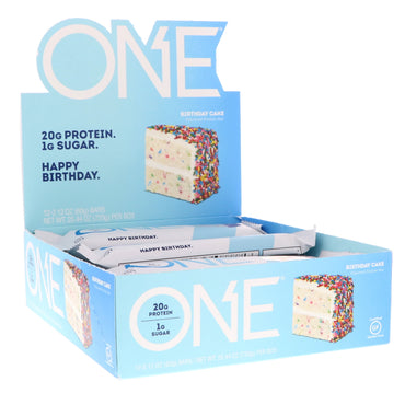 הו כן! עוגת יום הולדת אחת בר 12 ברים 2.12 אונקיות (60 גרם) כל אחת