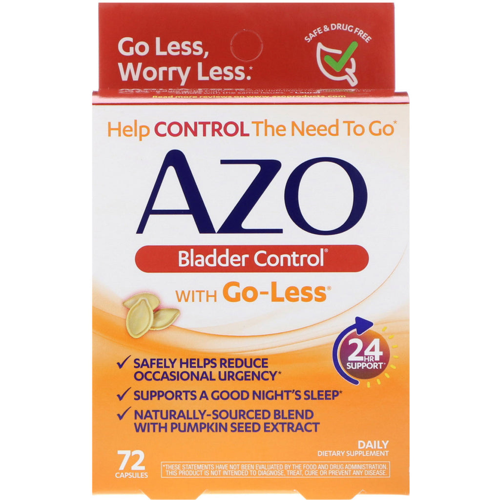 Azo, Kontrola pęcherza z Go-Less, 72 kapsułki