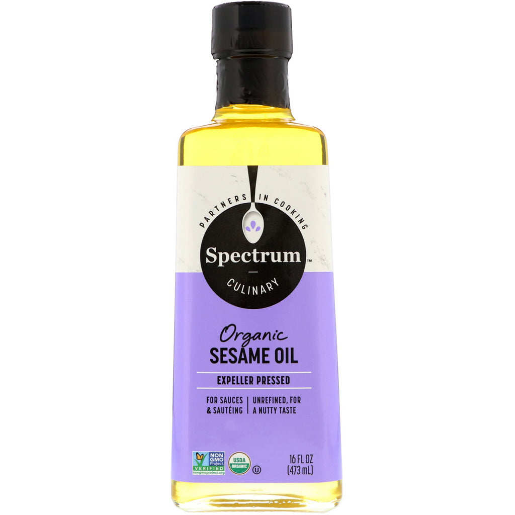 Spectrum Naturals,  Sesame Oil, Expeller Pressed, 16 fl oz (473 ml)
