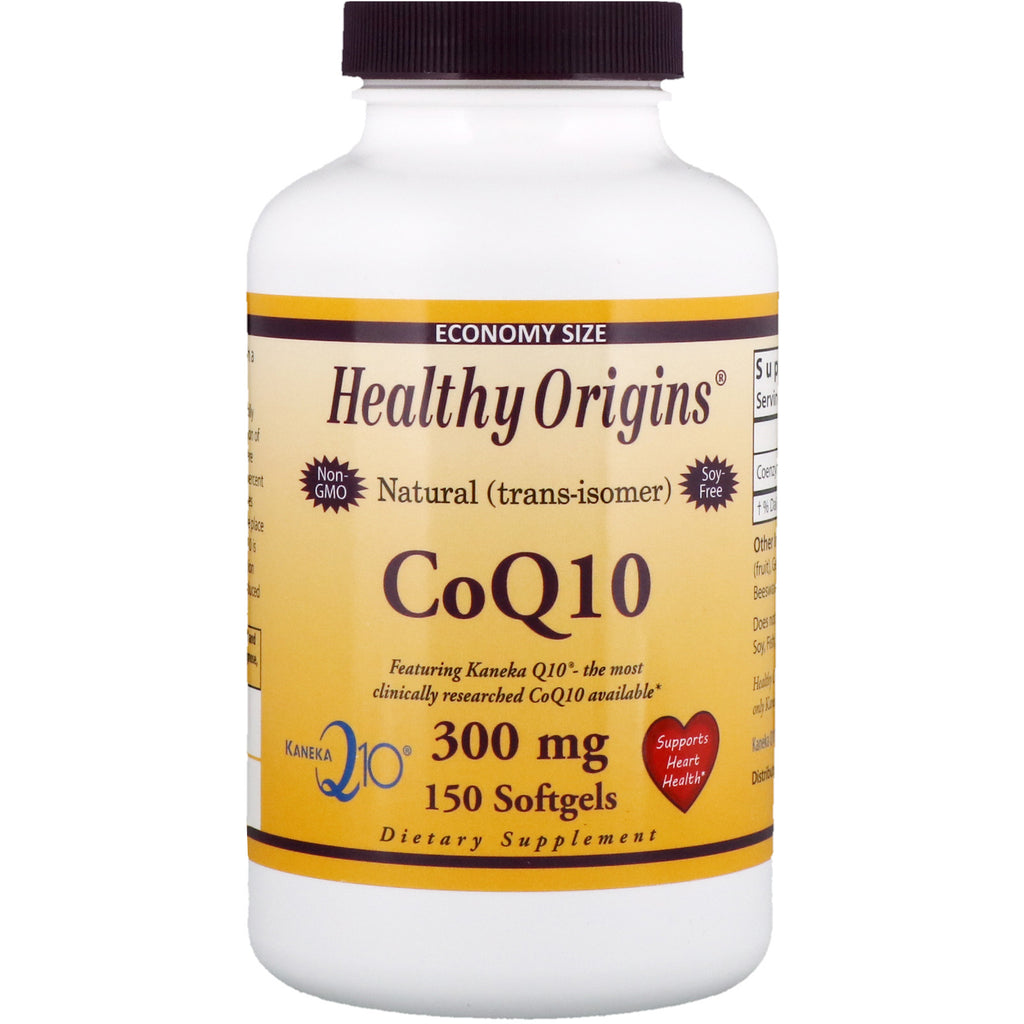Healthy Origins, CoQ10 Kaneka Q10، 300 ملجم، 150 كبسولة هلامية